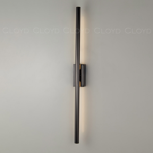 Бра Cloyd LINEAS-A W1 / выс. 60 см- 3000K - черный блестящий (арт.20453)