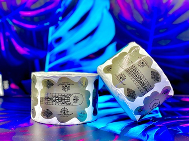 Одноразовые формы для ногтей, стилет серые, 300 шт