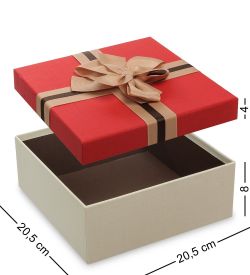 Packing Symphony WF-80-B Набор коробок из 3шт «Квадрат» цв.беж./красн.