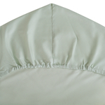 Простыня на резинке из сатина мятного цвета из коллекции wild, 180х200х30 см