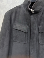 Замшевая куртка с мехом Brunello Cucinelli
