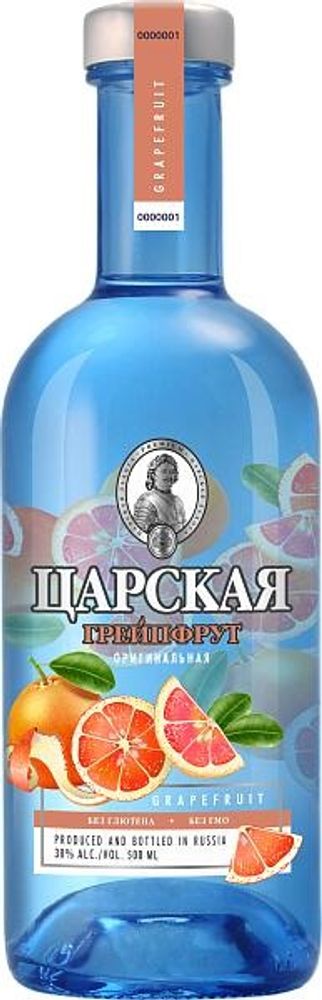 Настойка горькая "ЦАРСКАЯ ОРИГИНАЛЬНАЯ ГРЕЙПФРУТ" 0.5л. 38%