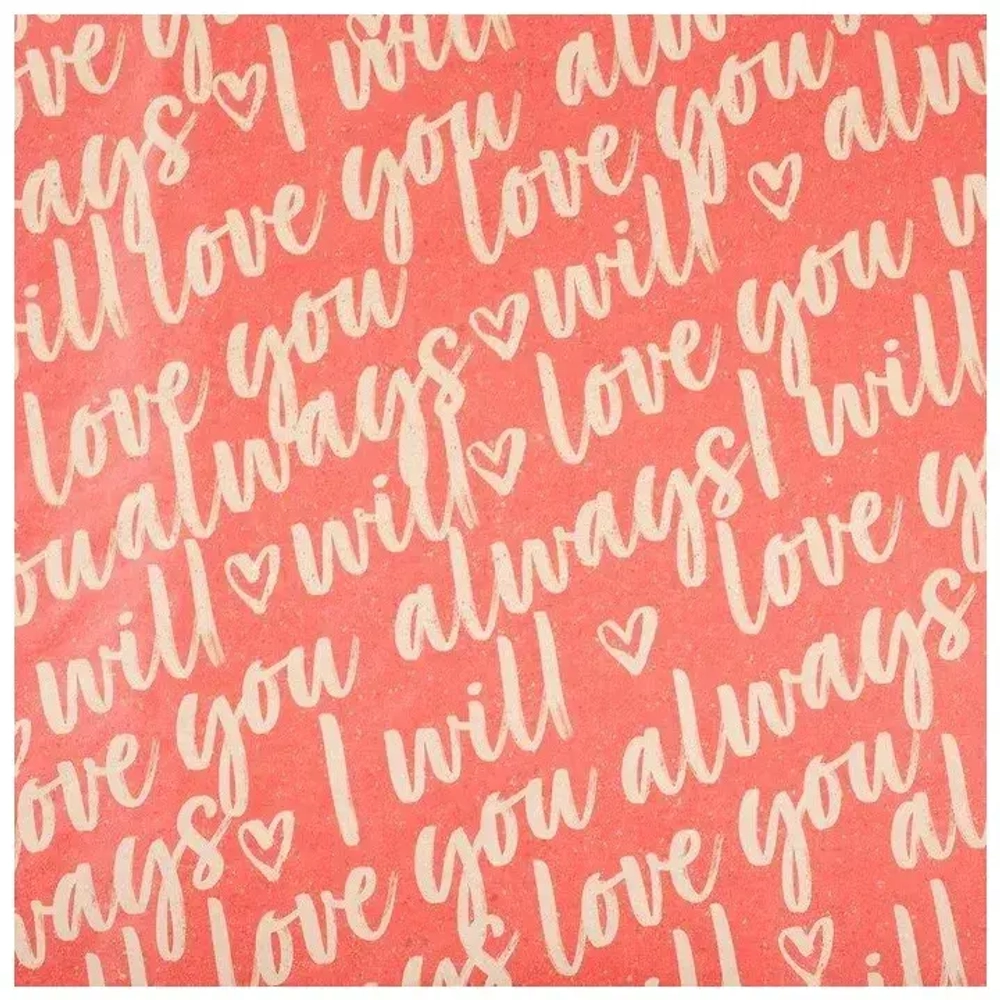 Бумага крафтовая I will always love you, 50 × 70 см
