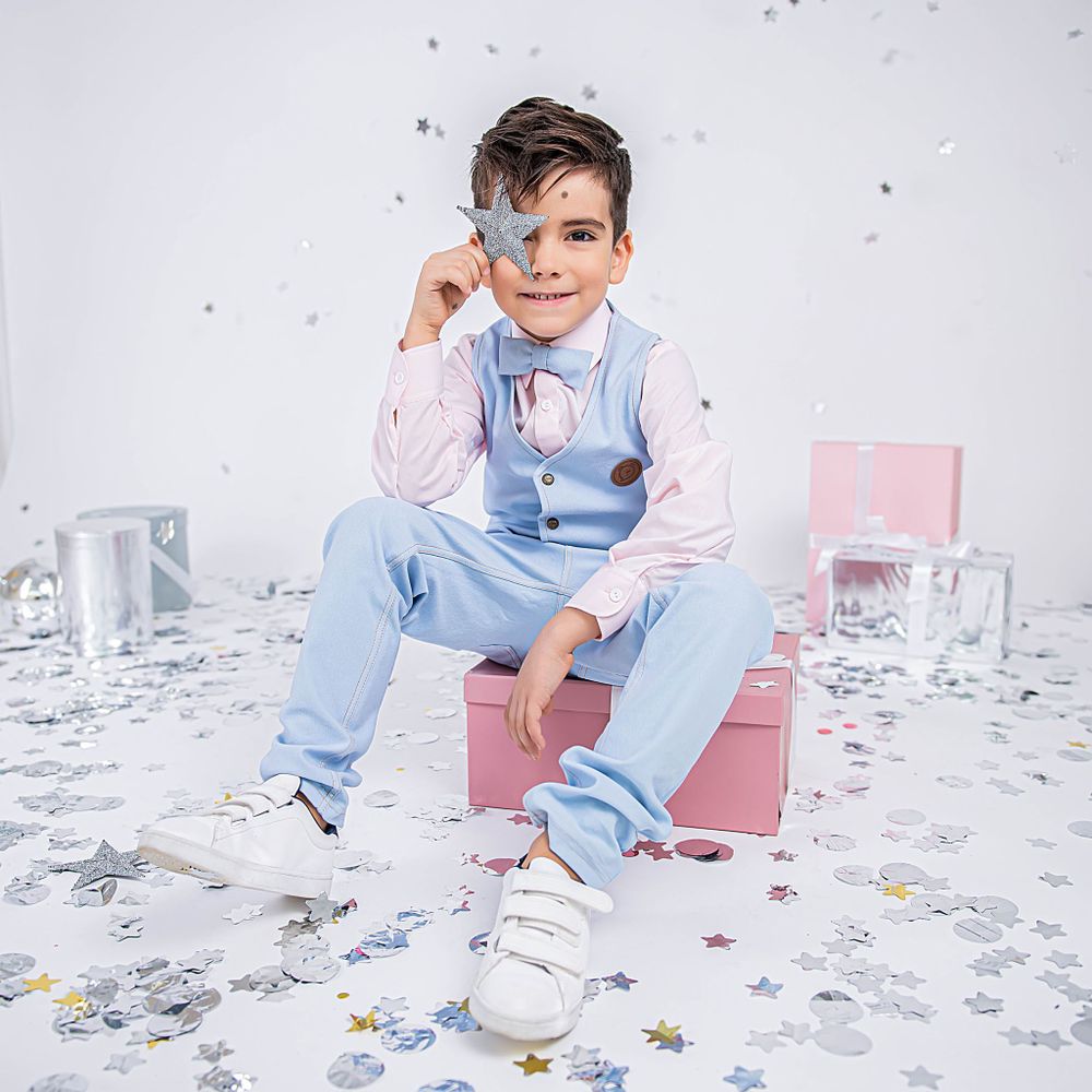 Чиносы из джинскота "Светлый деним"