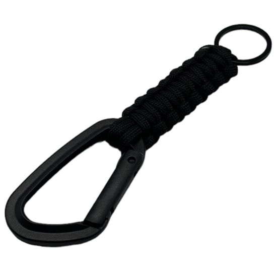 Брелок из паракорда с карабином (Черный)
