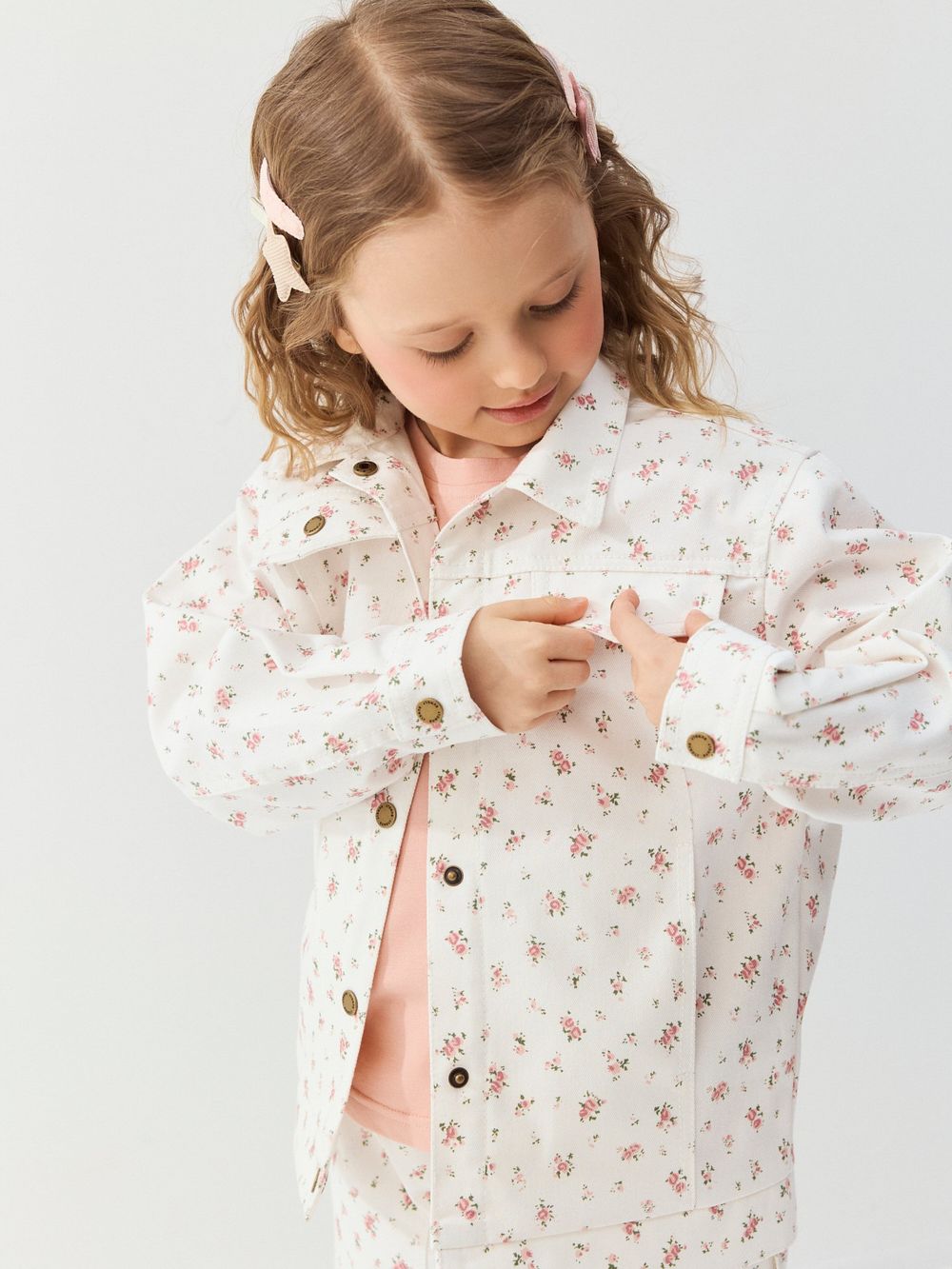 Джинсовка "Розовый букет"