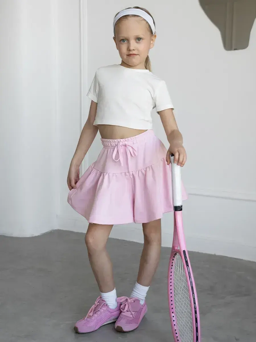 Юбка-шорты для девочки на лето