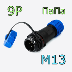 Разъем 1310/P ПаПа 9pin