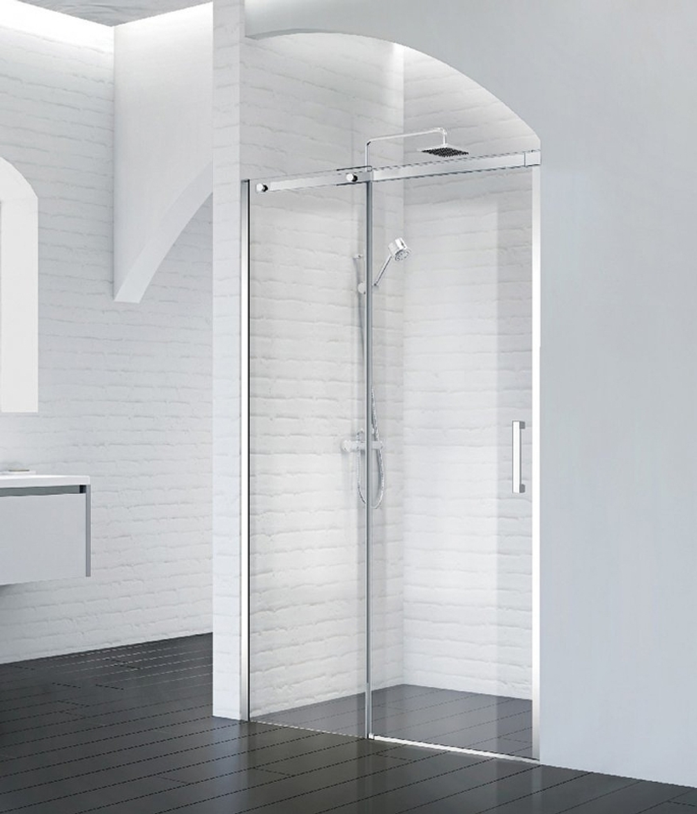 Душевая дверь BelBagno Acqua 140 ACQUA-BF-1-140-C-Cr профиль Хром стекло прозрачное