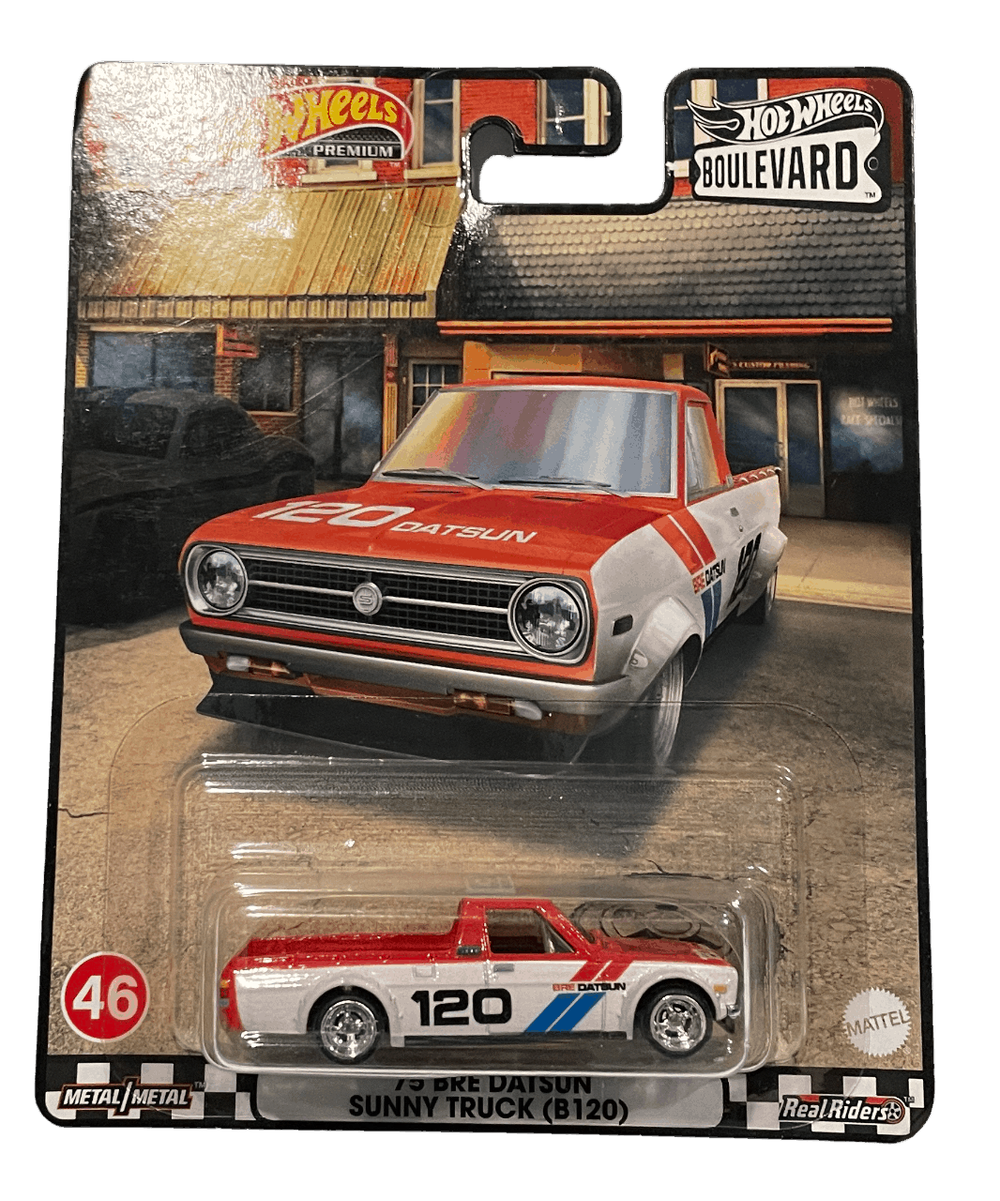 Hot Wheels Premium Boulevard '75 BRE Datsun Sunny Truck (B120) (2022)