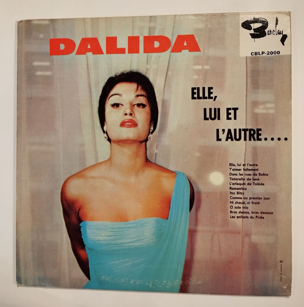 Винтажная виниловая пластинка LP Dalida Elle, Lui Et Lautre (Canada 1960)