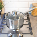 Ковш 1,9л нерж со стеклянной крышкой, с металлической ручкой, DNN3, SD-A17-16S