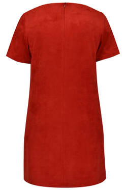 Трикотажное платье 1777Л, красный #257Кр051777Л