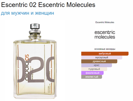Escentric Molecules Escentric 02 100ml NEW version (duty free парфюмерия)