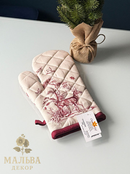 Прихватка-варежка "Лес" 18x30 см