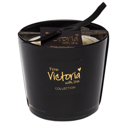 nan Свеча ароматическая Glossy black Victoria with Love Черный