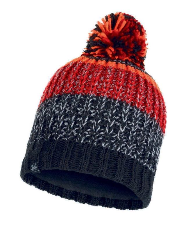 Шапка вязаная с флисом Buff Hat Knitted Polar Stig Black Фото 1