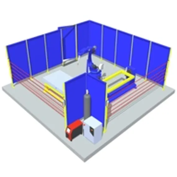 Трехосевой поворотный стол WB3S для сварочных роботов