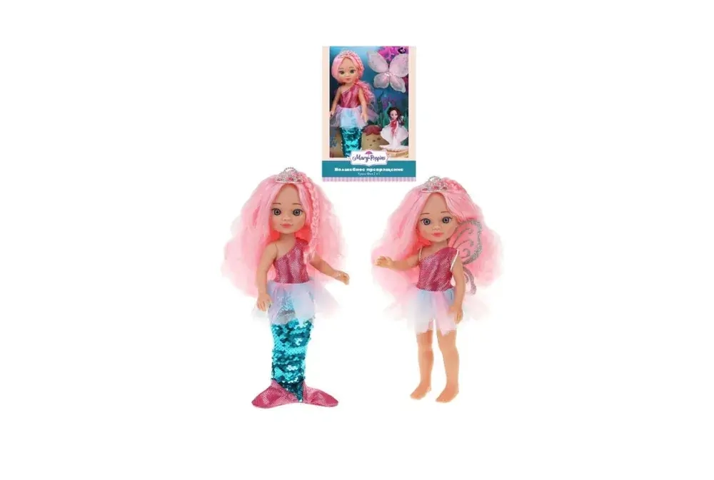 Кукла ВОЛШЕБНОЕ ПРЕВРАЩЕНИЕ 2в1 ФЕЯ-РУСАЛКА