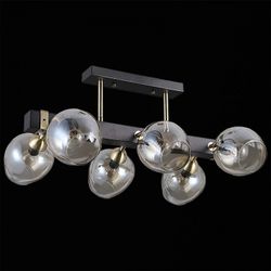 Люстра на штанге ILLUMICO  IL9736-6CSQ-79 BK AB