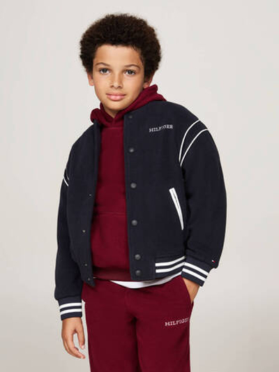 Флисовая куртка бомбер Tommy Hilfiger - темно-синий(KS0KS00603)