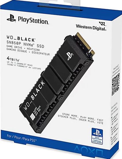 Внутренний накопитель PS5 WD SN850P NVMe SSD 4TB Playstation