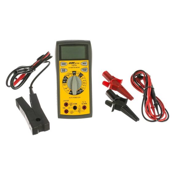 Мультиметр автомобильный с функцией сохранения данных (тестирование диодов) с щупами JTC