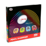 Точилка пластиковая Yalong "Машина", 1 отверстие, с контейнером, цвет ассорти, картонная упаковка