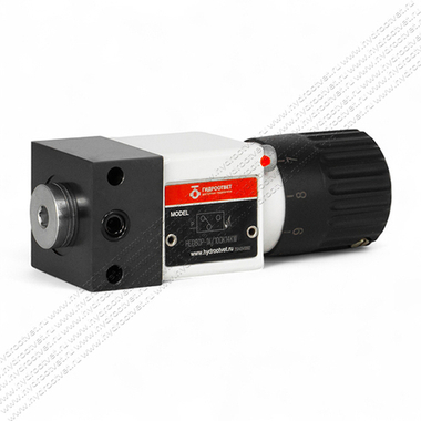 HED8OP-1X/100K14KW - Реле давление поршневое регулировка до 100 бар, монтаж на плиту, регулирующий элемент рукоятка со шкалой