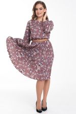 Платье Эмили хит (гофре, флер) Diolche