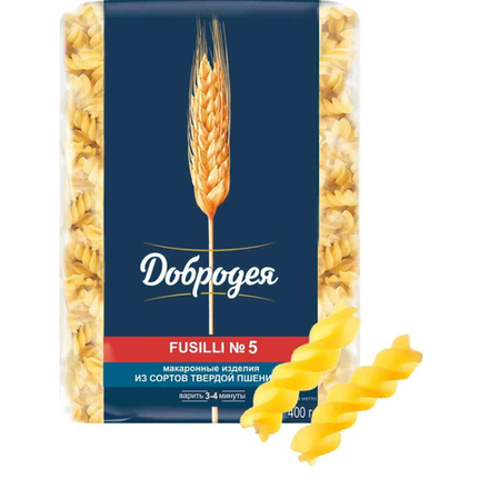 Макароны Fusilli №5 Добродея 400 гр