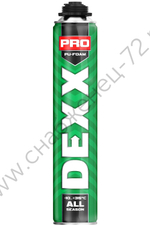 DEXX PRO 750мл пистолетная, всесезонная, выход до 35л, Монтажная пена (41126)