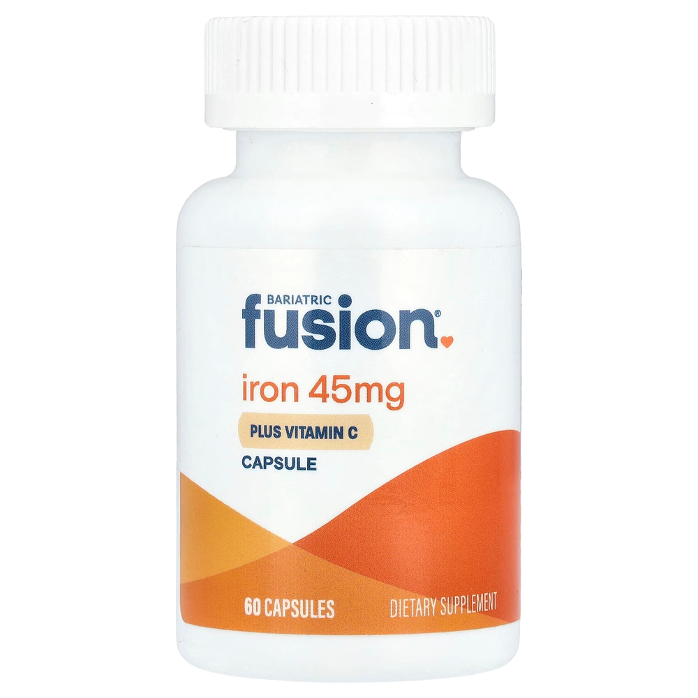 Bariatric Fusion, Железо с витамином C, 45 мг, 60 капсул