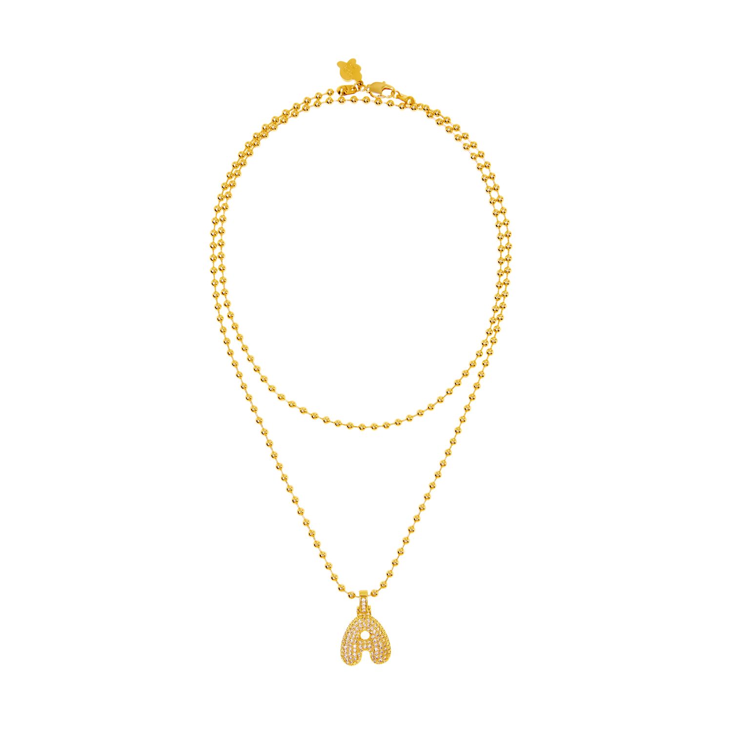 Колье My ABC Ball Chain Necklace - Gold