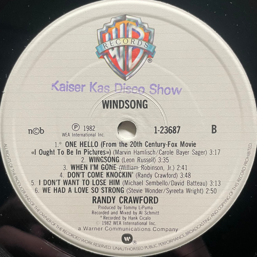 Randy Crawford ‎– Windsong (Скандинавия 1982г.)
