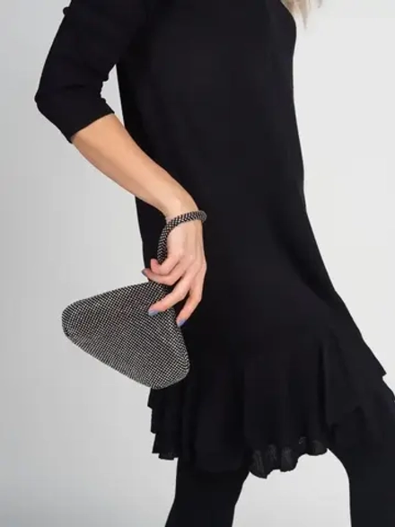 Сумка клатч вечерняя со стразами