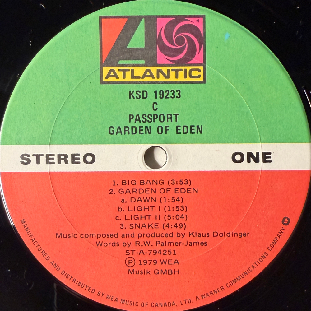 Passport – Garden Of Eden (Канада 1979г.)