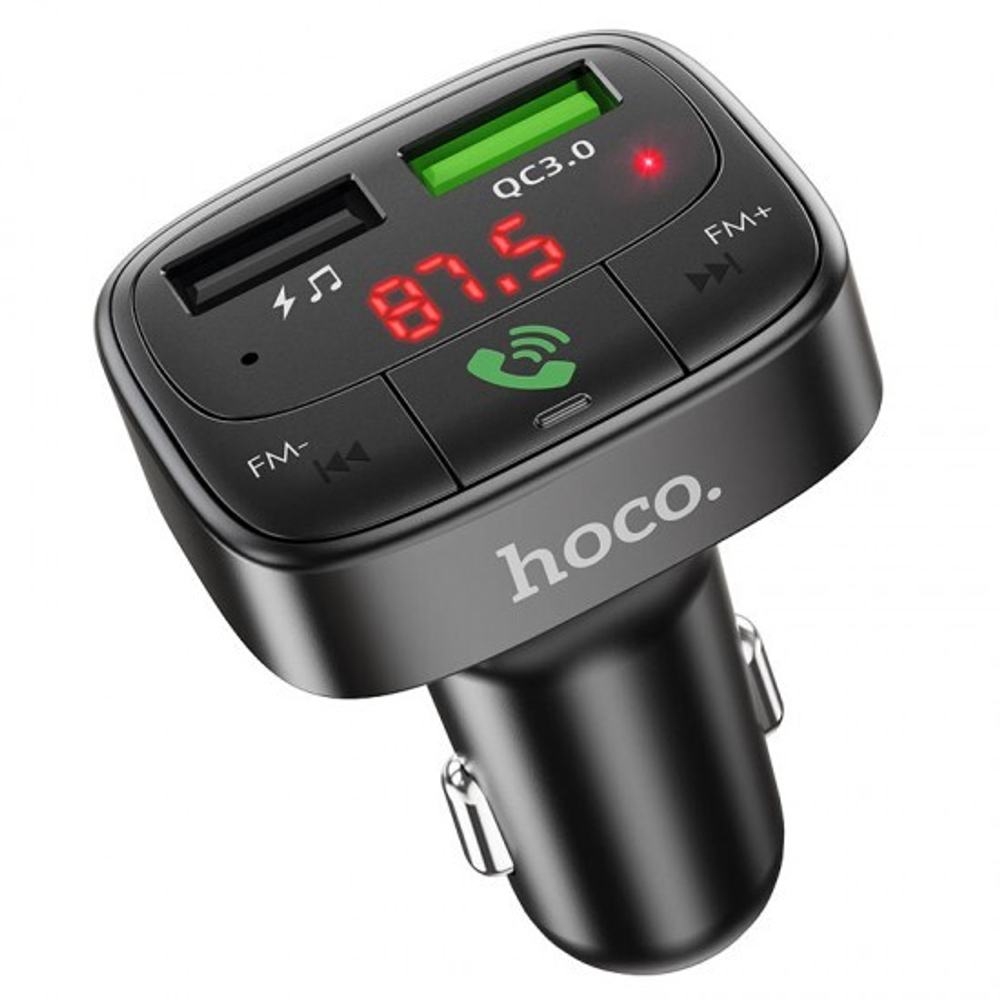 FM-трансмиттер Hoco E59 Promise QC3.0, 013037 Черный
