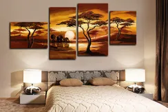 Модульная картина "Три слона"