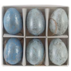 GAEM Набор из 6-ти изделий декоративных подвесных "Яйцо" (4*6,5), L14 W12,5 H4,5 см