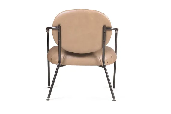 Лаунж-кресло Ego, бежевая экокожа