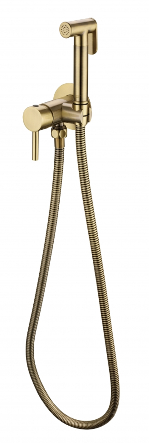 Смеситель встраиваемый с гигиеническим душем Grocenberg GB001 Бронза