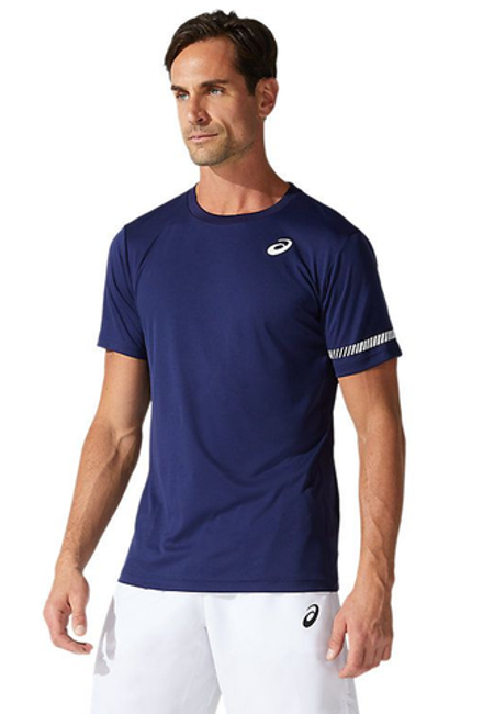 Мужская теннисная футболка Asics Court M SS Tee - peacoat