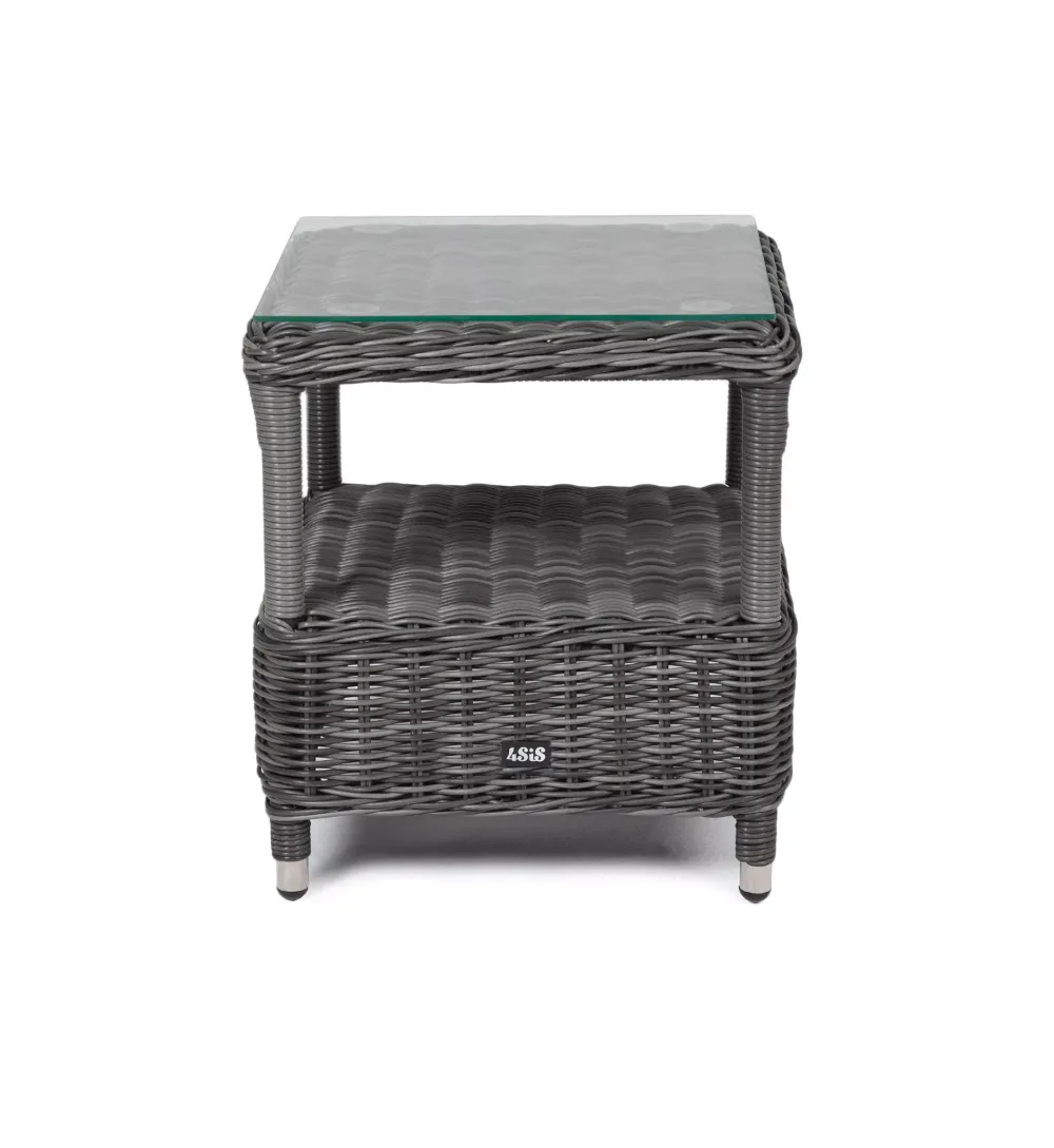 "Форио" столик кофейный из искусственного ротанга, цвет графит