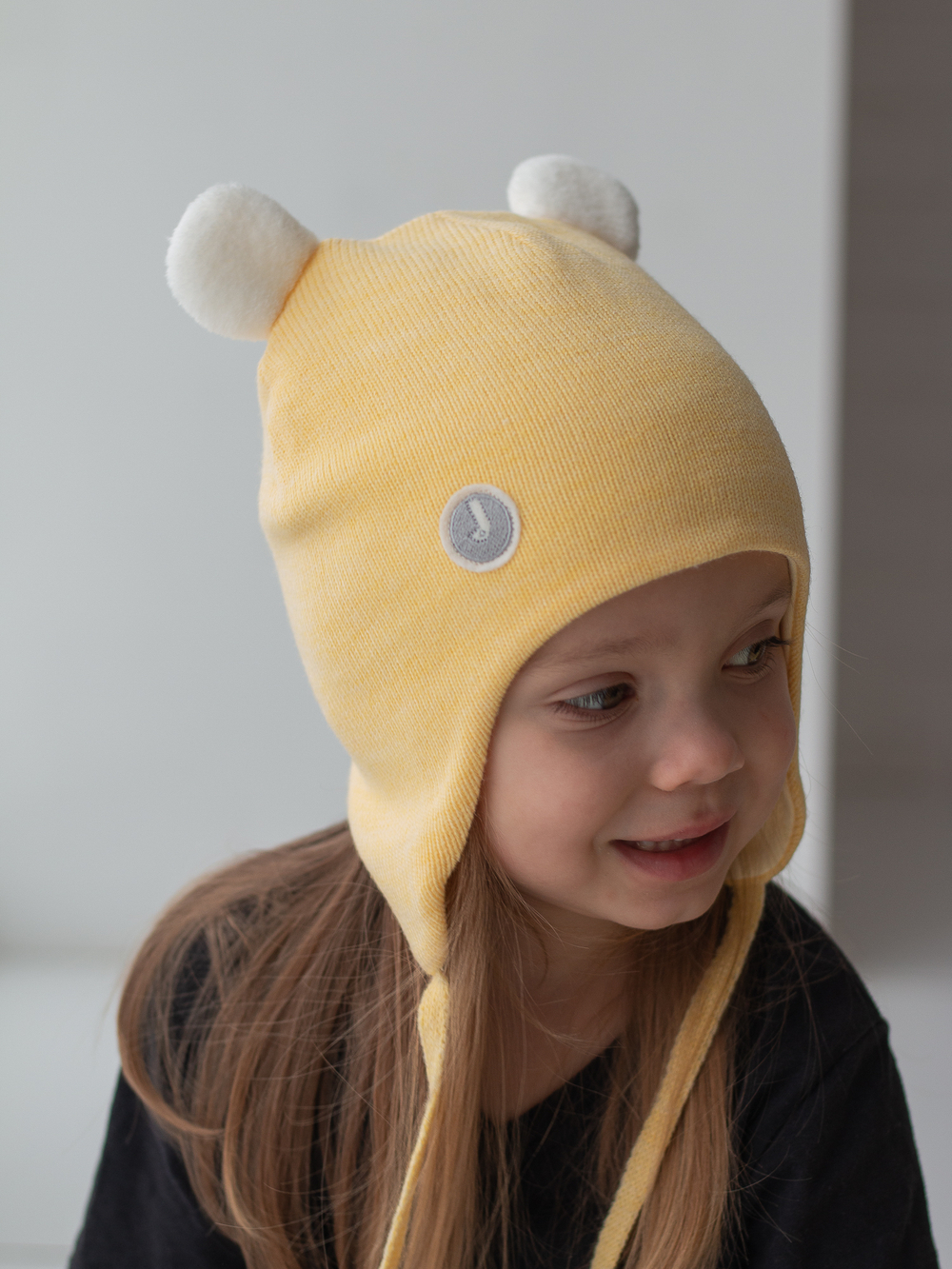 Шапка весенняя/осенняя вязаная ЛОРА (Груша)