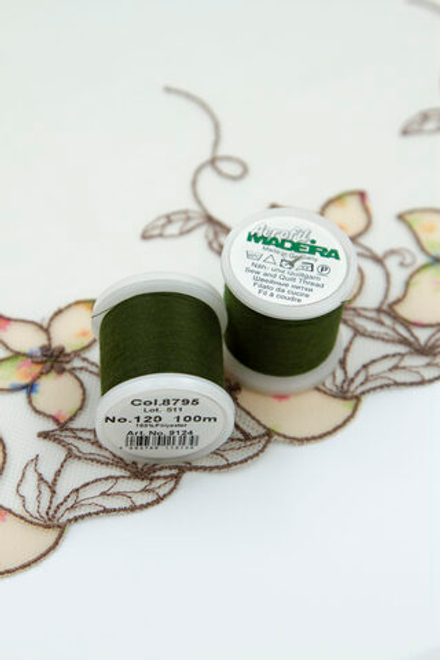 Нитки швейные Madeira aerofil №120 Col. 8795 хаки (100 м)