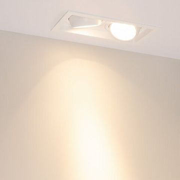 Светильник встраиваемый 2х30W 3000K 057767 белый MS-VORTEX-BUILT-S250x140-2x30W Warm3000 (WH-WH, 17 deg, 230V) Arlight