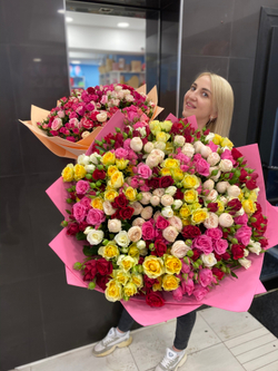 Букет кустовая роза WOW