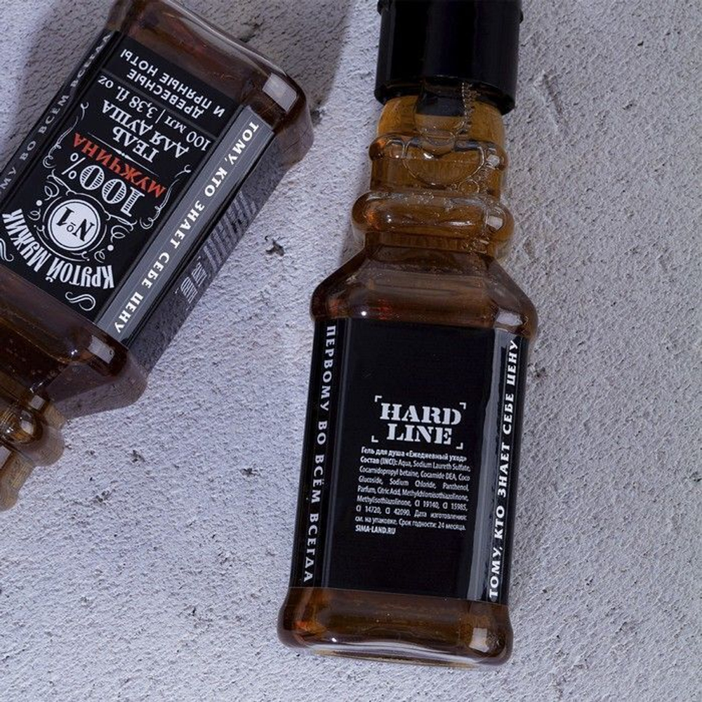 Гель для душа «Крутой мужик» с древесным ароматом и пряными нотами - 100 мл.