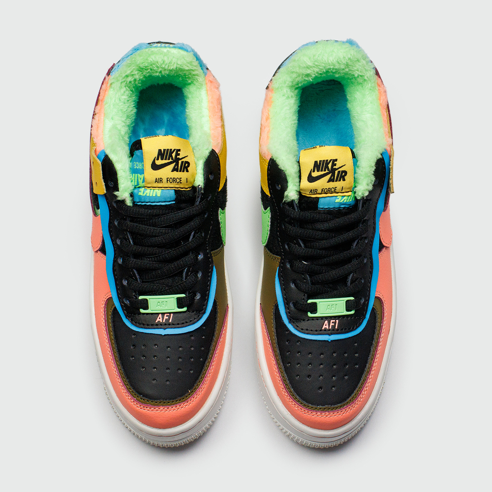 Кроссовки Nike Air Force 1 Low Shadow Fur Color Mix